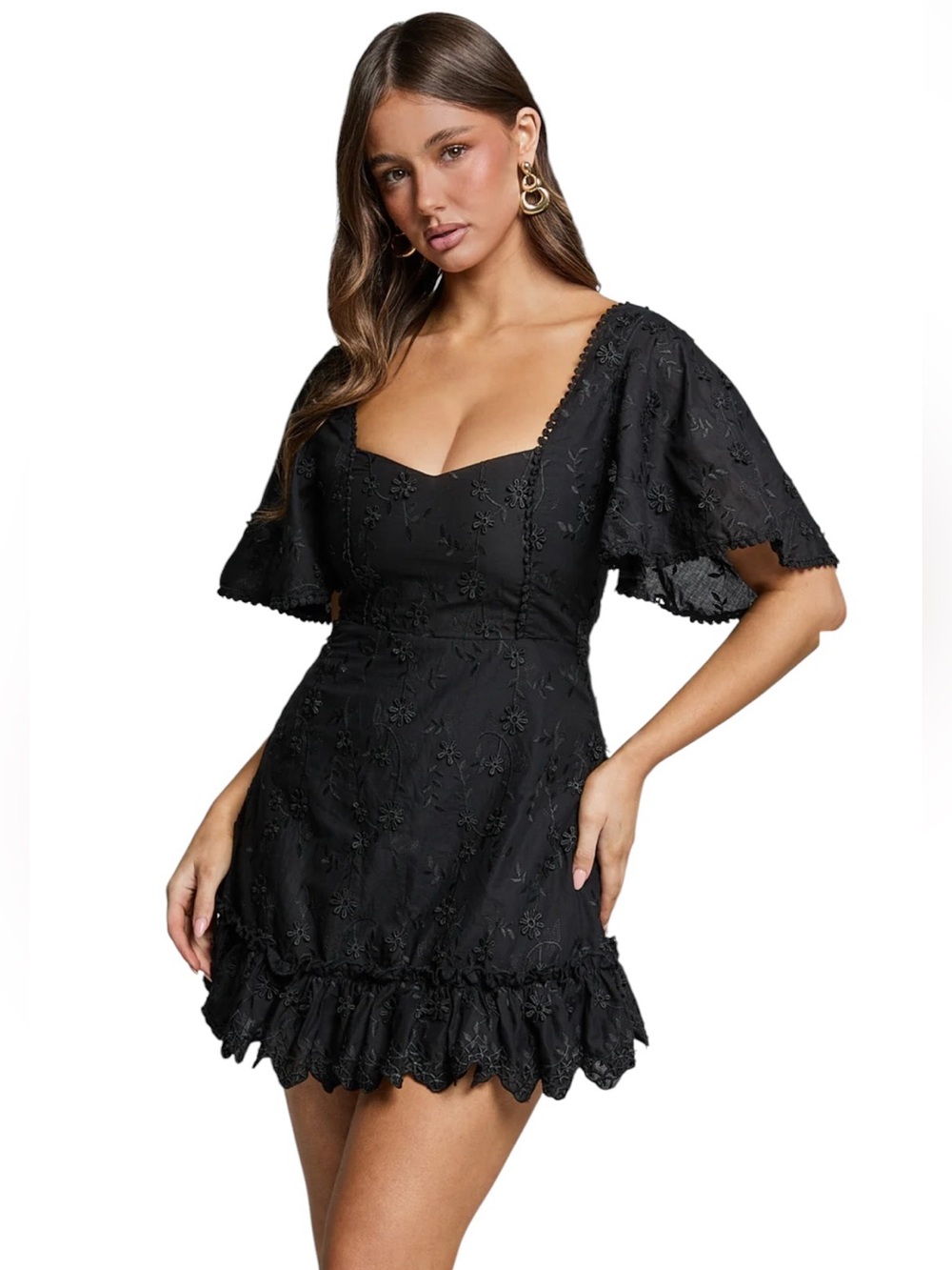 Showpo Fancy A Spritz Mini Dress in Black size 6